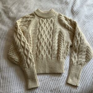H&M Cream Cable Knit Sweater